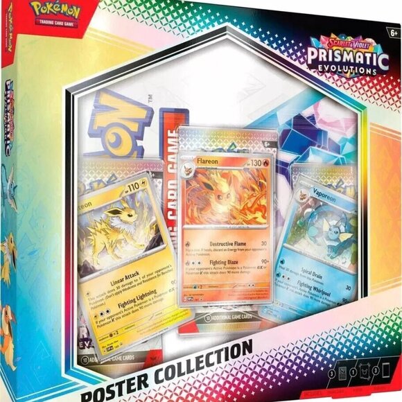 NEW Prismatic Evolutions Poster Collection Box Pokemon Cards FACTORY SEALED - Picture 1 of 1